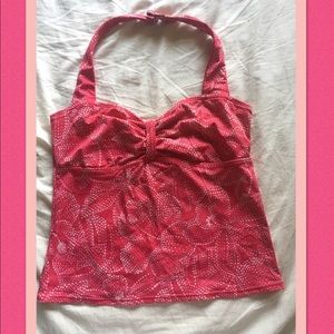Floral pink swim top!